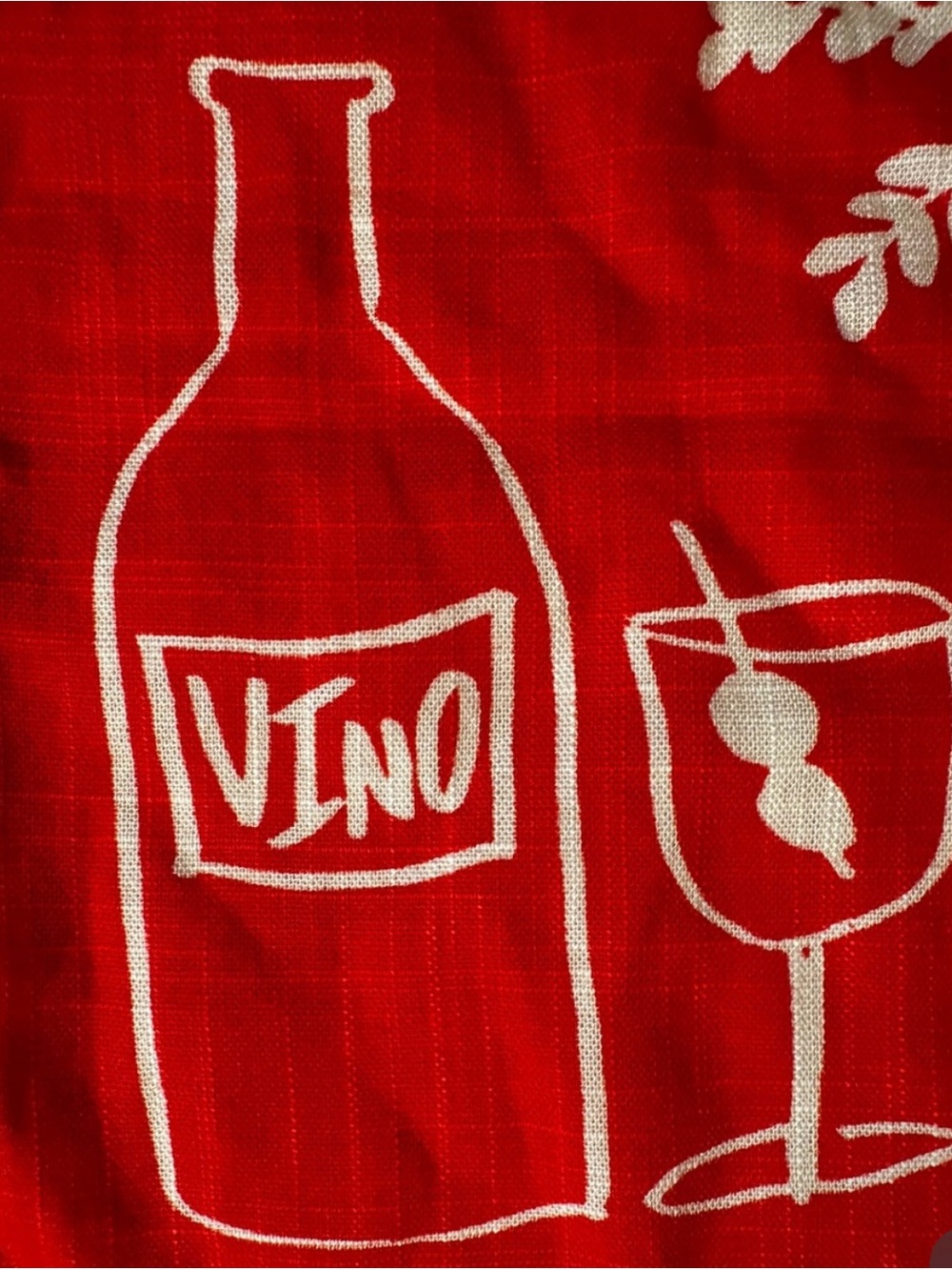 Paper Heart Anthropologie Fuego Graphic Linen Maxi Dress Red - Picture 5 of 12